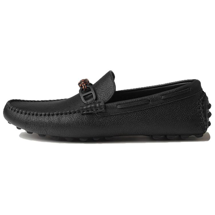 HERMES Alessandro Loafers Men's Black