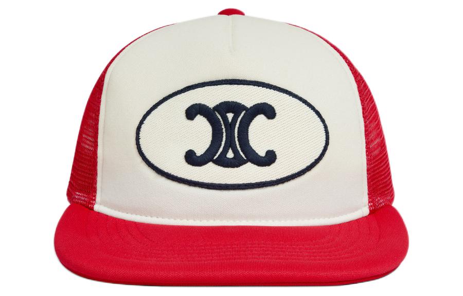 CELINE Cotton Baseball Caps Women's Red