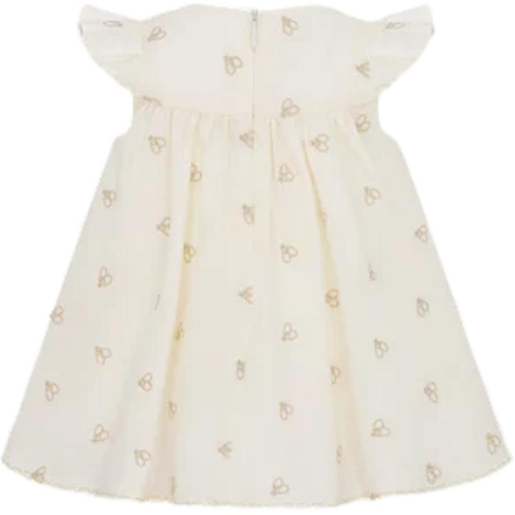 DIOR Dress Cream White Infant And Toddler