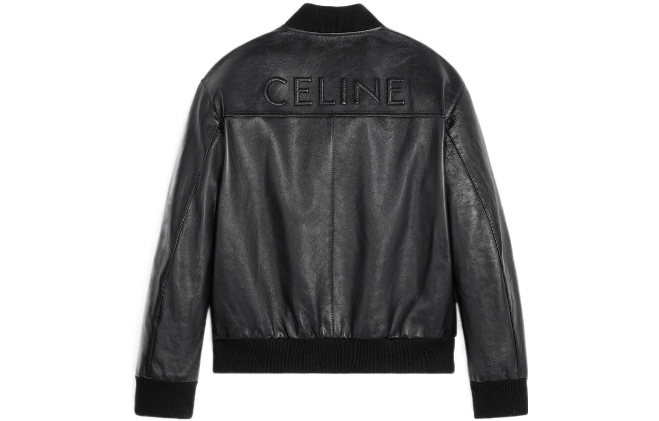 CELINE Blouson Jacket In Soft Lambskin