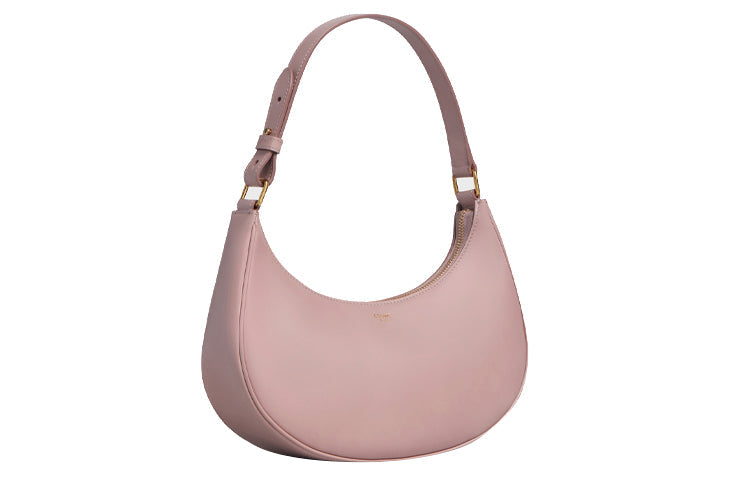 CELINE AVA Smooth Cow Leather Shoulder Bag Handbag Shoulder Bag Women's Vintage Pink Red