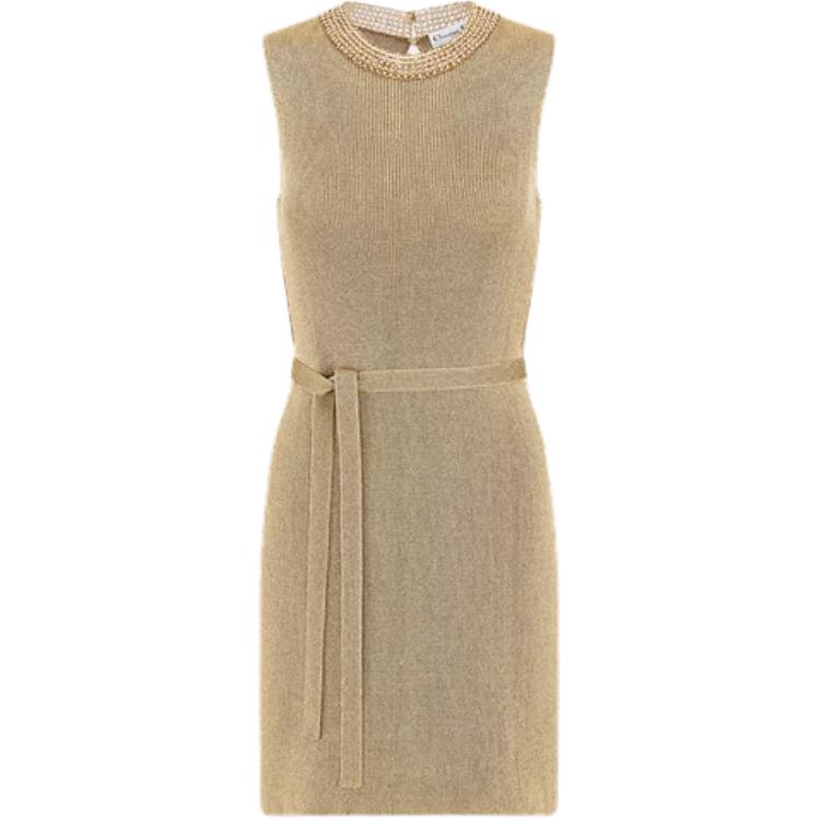 DIOR Sleeveless Dress Women's Beige