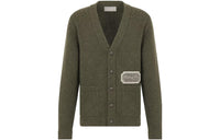 DIOR Homme Logo Patch V-Neck Cardigan