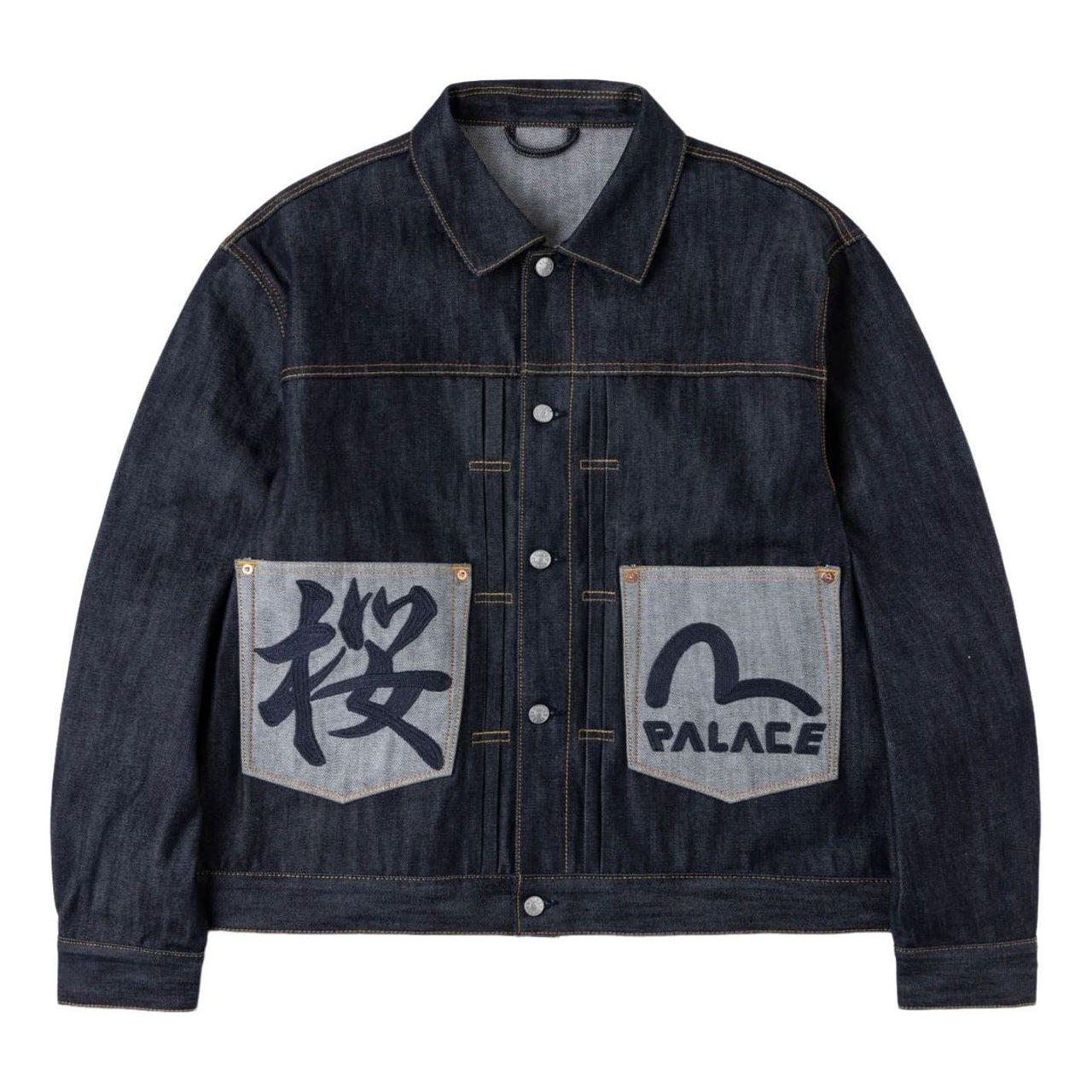 Palace x EVISU Type 2 Denim Jacket 'Indigo' P30JK194