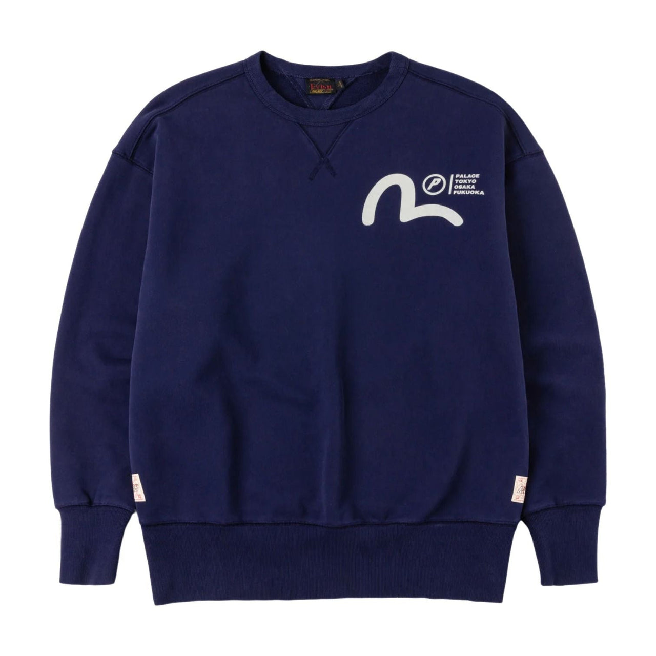 Palace x Evisu Multi-City Seagull Logo Sweatshirt 'Navy' P30CS263