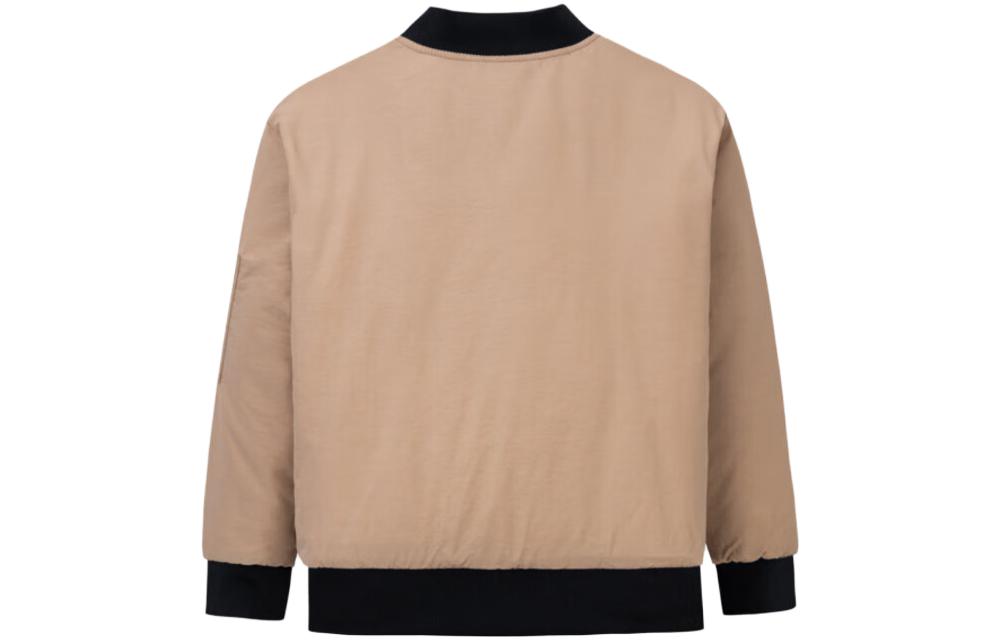 (GS) Air Jordan Reversible Bomber Jacket 'Tan Black' JD2342009PS-002