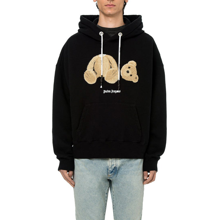 Palm Angels Bear Hoodie 'Black/Brown' PMBB058E20FLE0031060