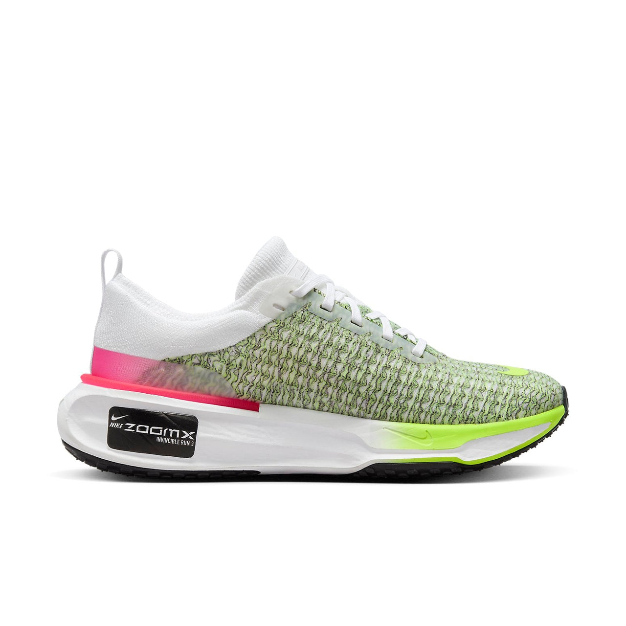 Nike ZoomX Invincible Run Flyknit 3 'White Volt Hyper Pink' FN6821-100
