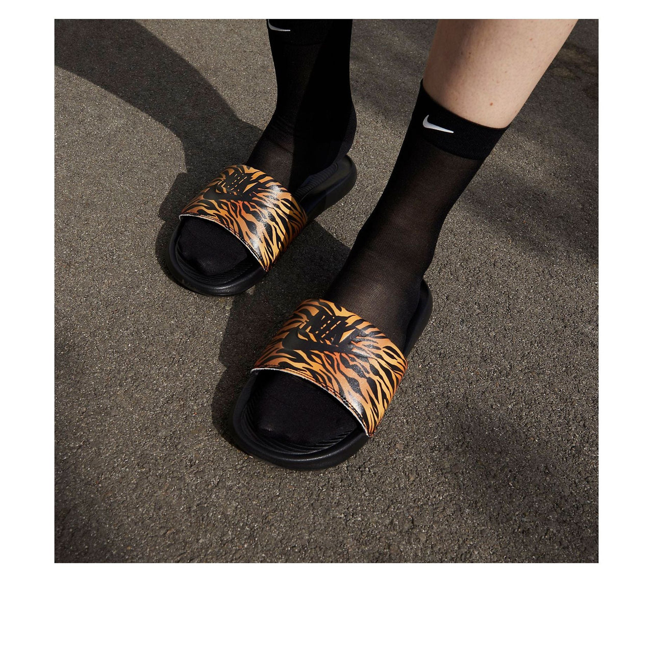 (WMNS) Nike Victori One Printed Slide 'Cheetah Print - Black' CN9676-010