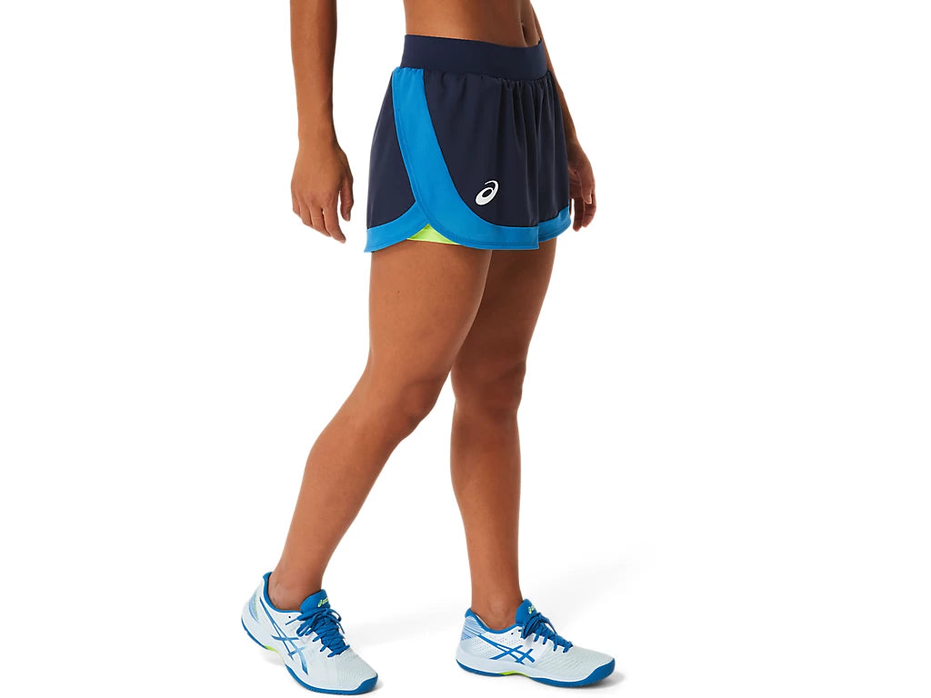 (WMNS) ASICS Match Shorts 'Midnight Hazard Green' 2042A253-403