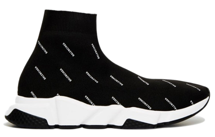 Balenciaga Speed 2.0 Sneakers 'Black Logo Print' 530360W06501006