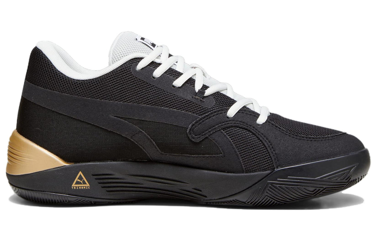 PUMA TRC Blaze Court Basketball Shoes 'Black Gold' 376582-32