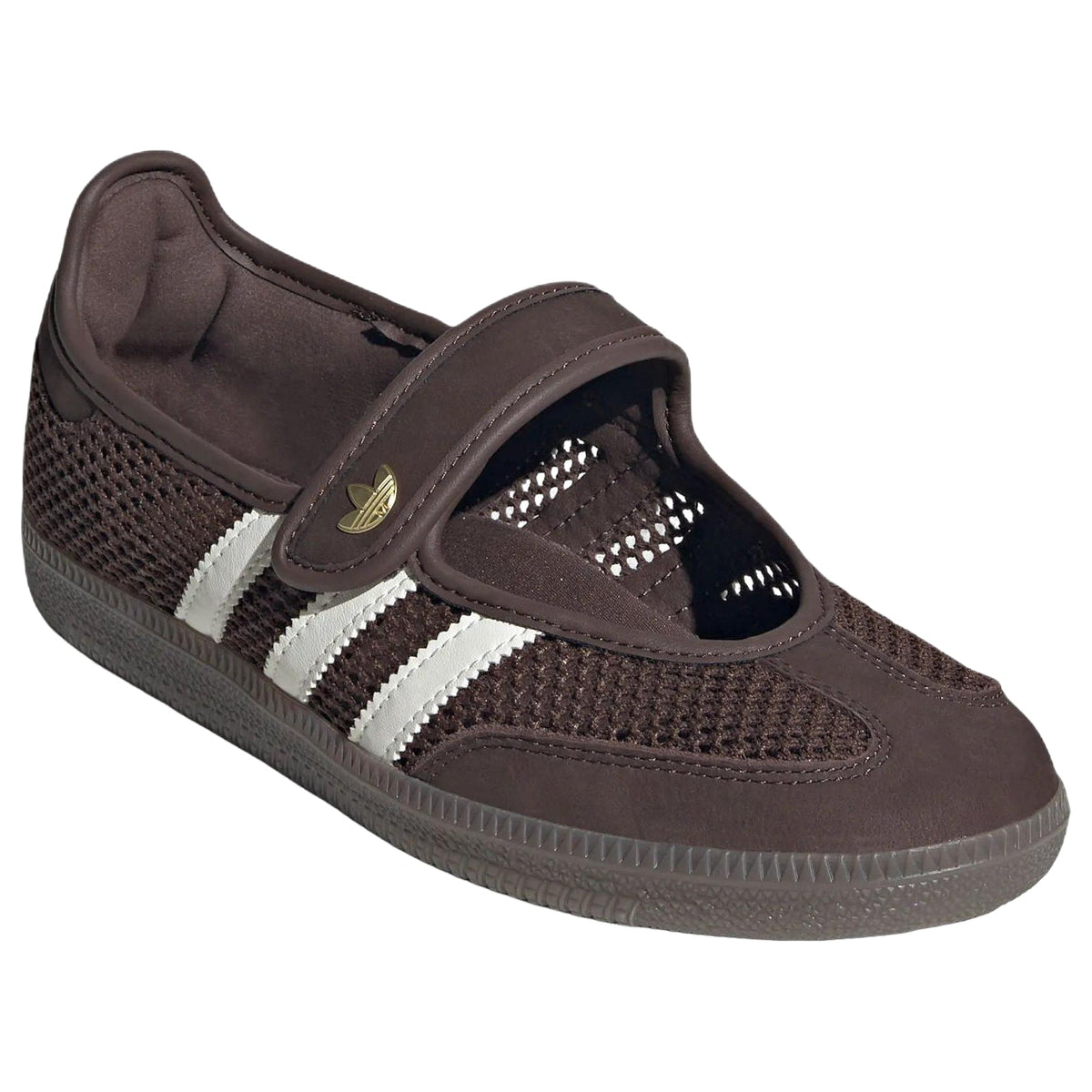 (WMNS) adidas Samba Jane 'Brown Off White Gold Metallic' LA6829