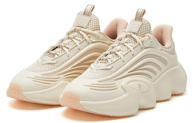 (WMNS) FILA FUSION Ray 3 Sport Shoes 'Cream White Orange' T12W321105FBP