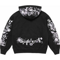Supreme AOI Zip Up Hooded Sweatshirt 'Black White' SUP-SS24-186