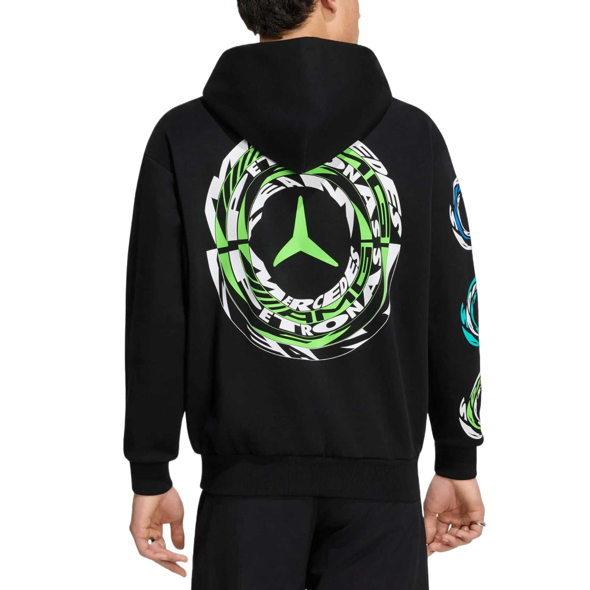 adidas x Mercedes AMG Petronas Formula 1 Team Lights Hood Sweatshirt 'Black' KR9701