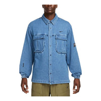 Nike x NOCTA Opal Button Down Denim Shirt Asia Sizing 'Blue Denim' FZ3261-486