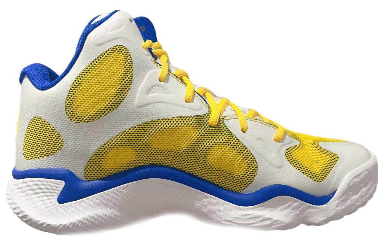 Under Armour Spawn FloTro Basketball Shoes 'White Yellow Blue' 3026640-100