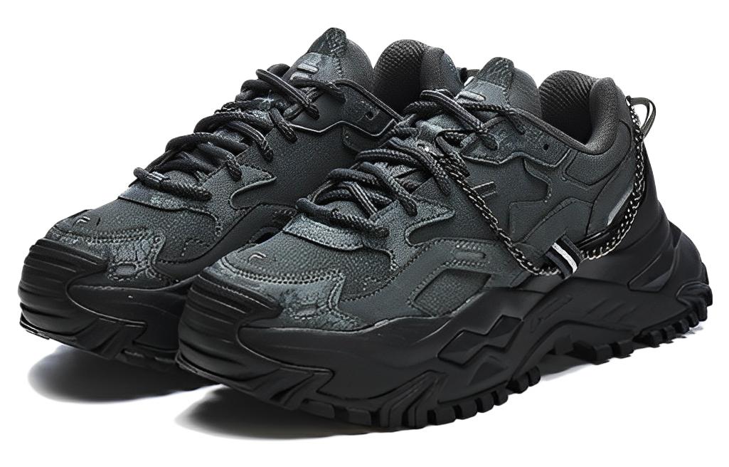 (WMNS) FILA FUSION Bianco Fashion Sneakers 'Black' T12W311301FDB