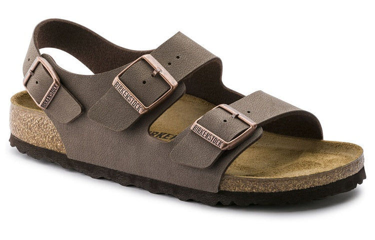 Birkenstock Milano Birko-Flor Birkibuc Narrow Fit Sandals 'Mocca' 0634503