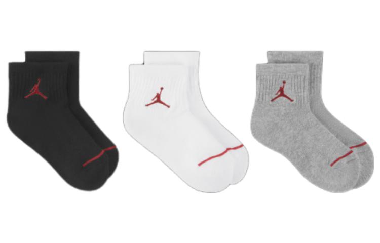 (GS) Air Jordan Comfortable Sports Socks (3 pairs) 'Multi-Color' HA5109-063