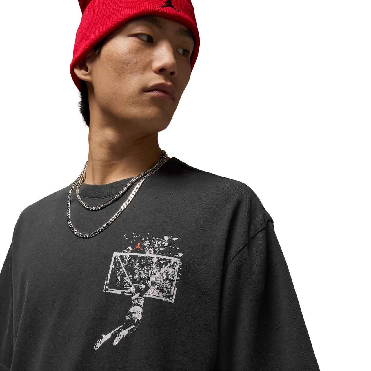 Air Jordan Brooklyn Oversized Graphic T-Shirt 'Off Noir' IB3297-045