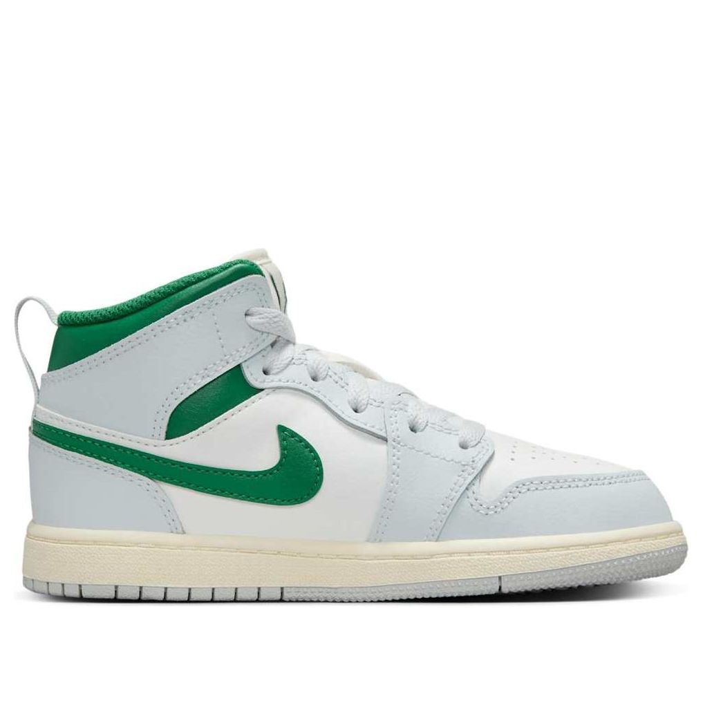 (PS) Air Jordan 1 Mid 'Summit White Pine Green' DQ8424-142