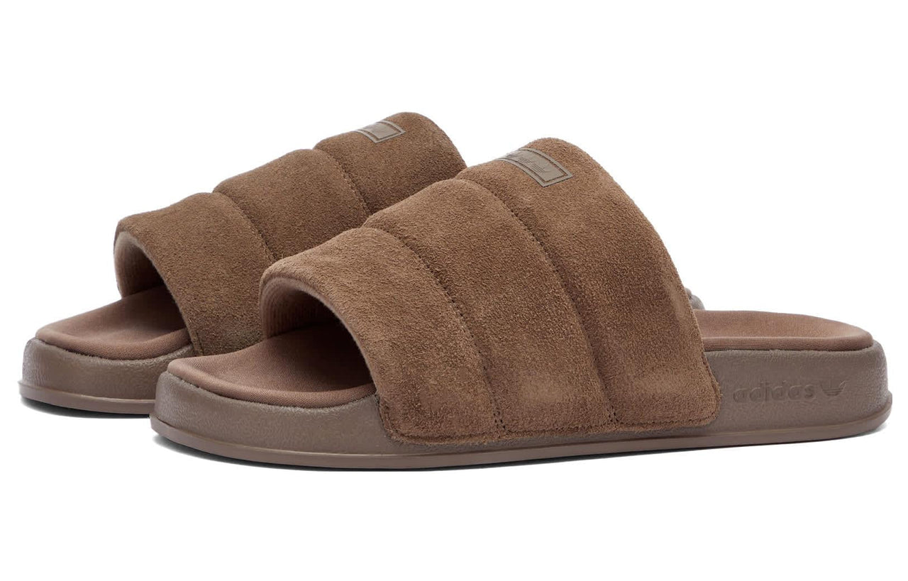 (WMNS) adidas Originals Adilette Essential 'Brown' IE9649