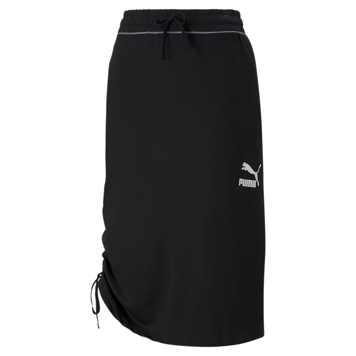 (WMNS) تنورة كونتراست متوسطة الطول 531315-01