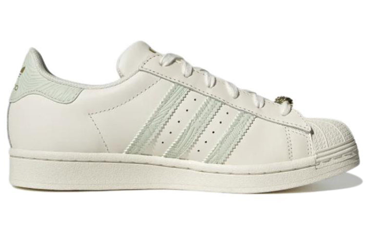 (WMNS) adidas originals Superstar 'Off White Linen Green' HQ6963