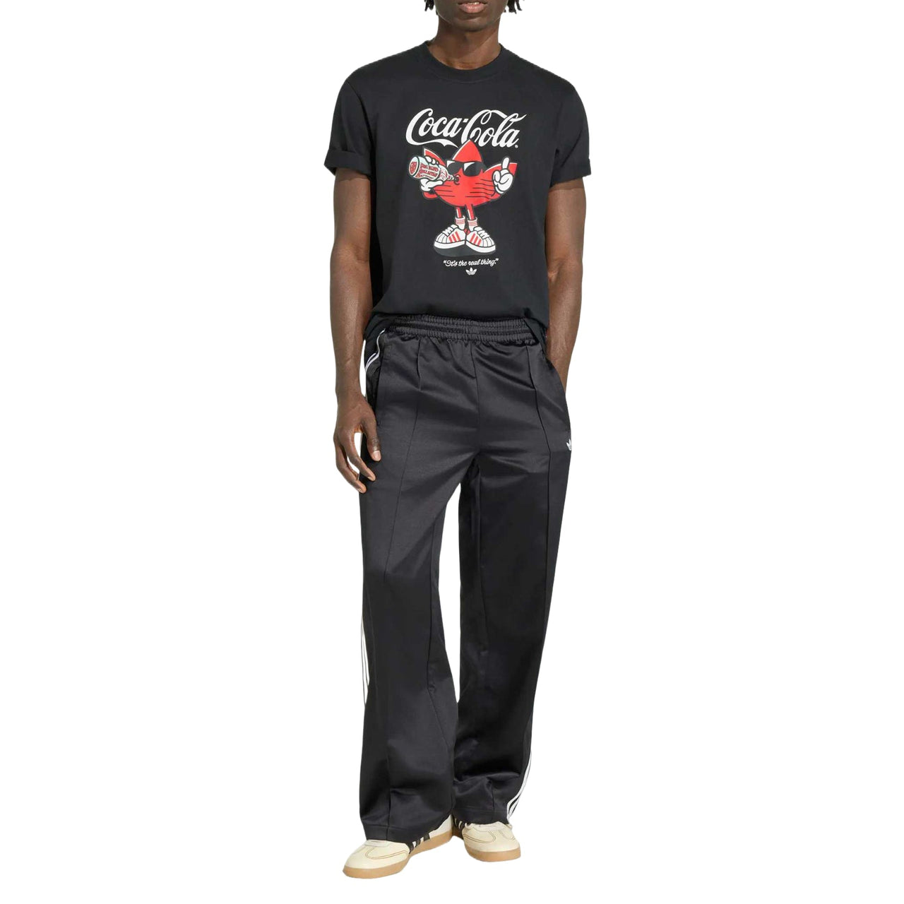adidas x Coca Cola Classic Sport Graphic Treffle T-Shirt Asia Sizing 'Black' KY2108