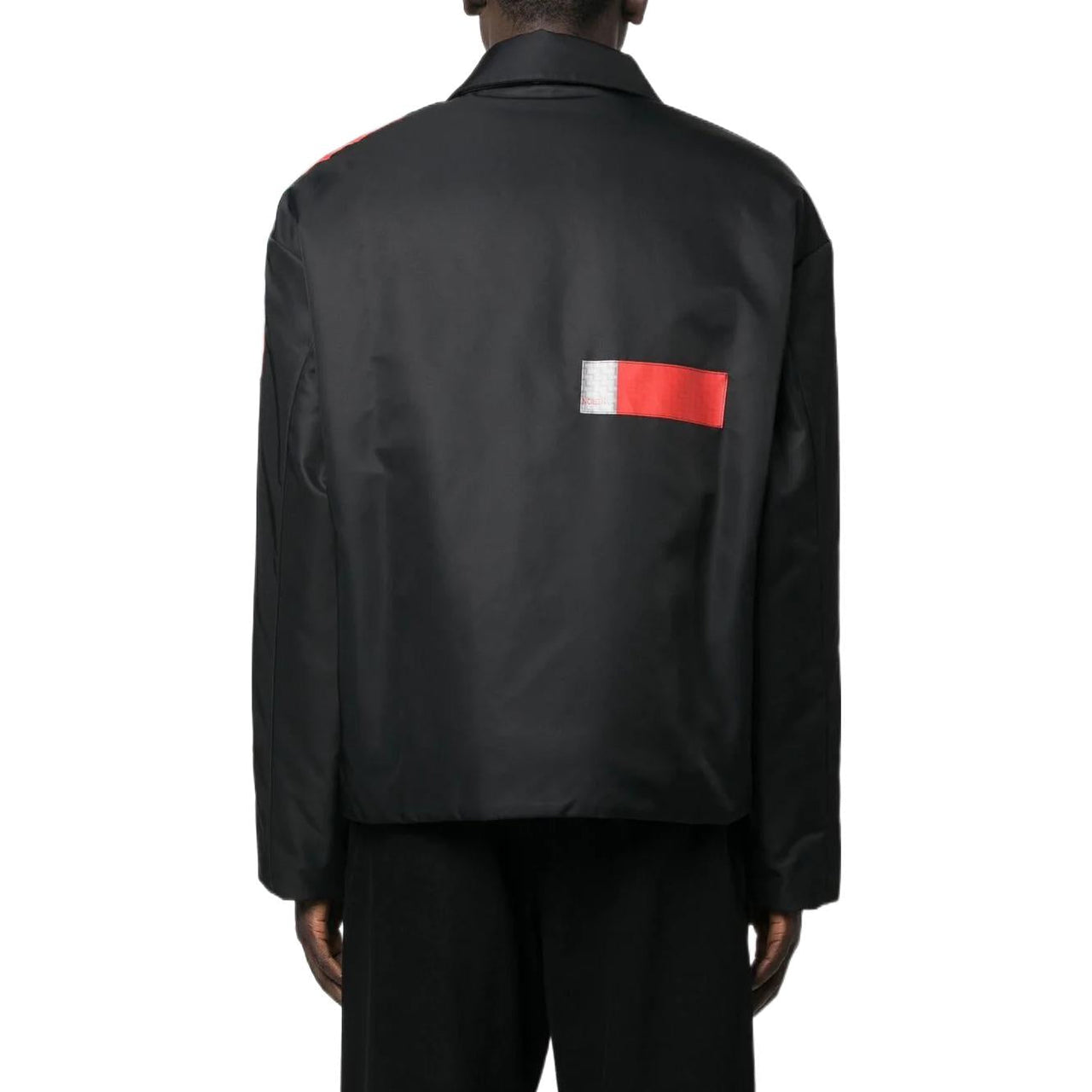 HERON PRESTON FW22 Security Uniform Tape Jacket 'Black' HMEA081F22FAB0011000