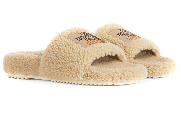 Gucci x The North Face Merino Wool Slides 'Beige' 679948-DEB00-9556