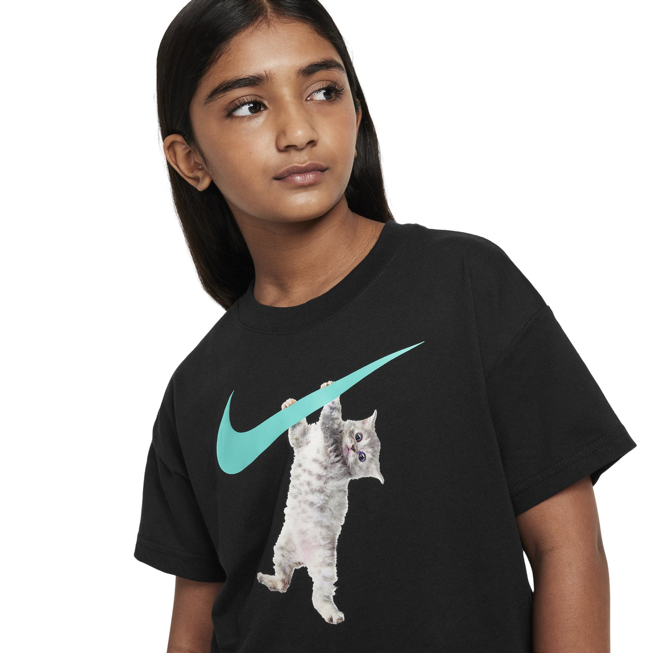 (GS) Nike Sportswear Graphic T-shirt 'Black' FZ5538-010