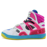 (WMNS) Gucci Basket High 'White Pink Blue' 661311-2SH80-9063