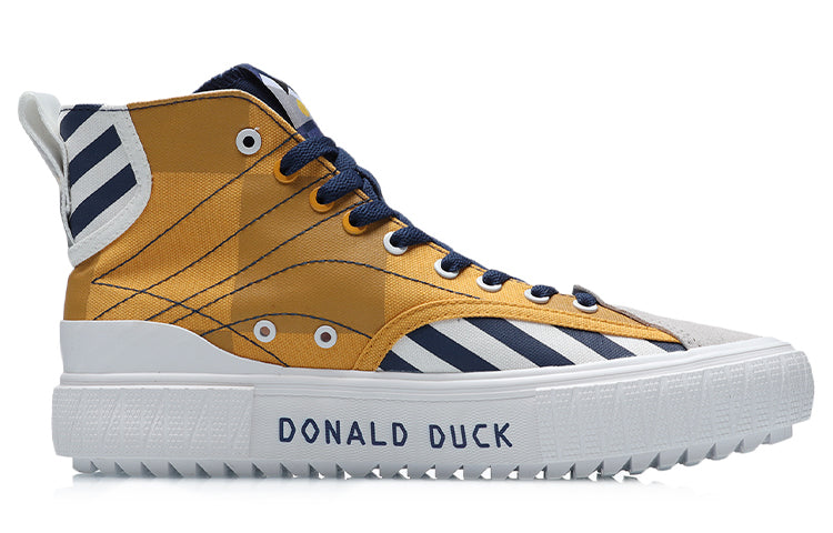 Li-Ning x Disney Canvas Hi Shoes 'Navy Yellow White' AGCR179-2