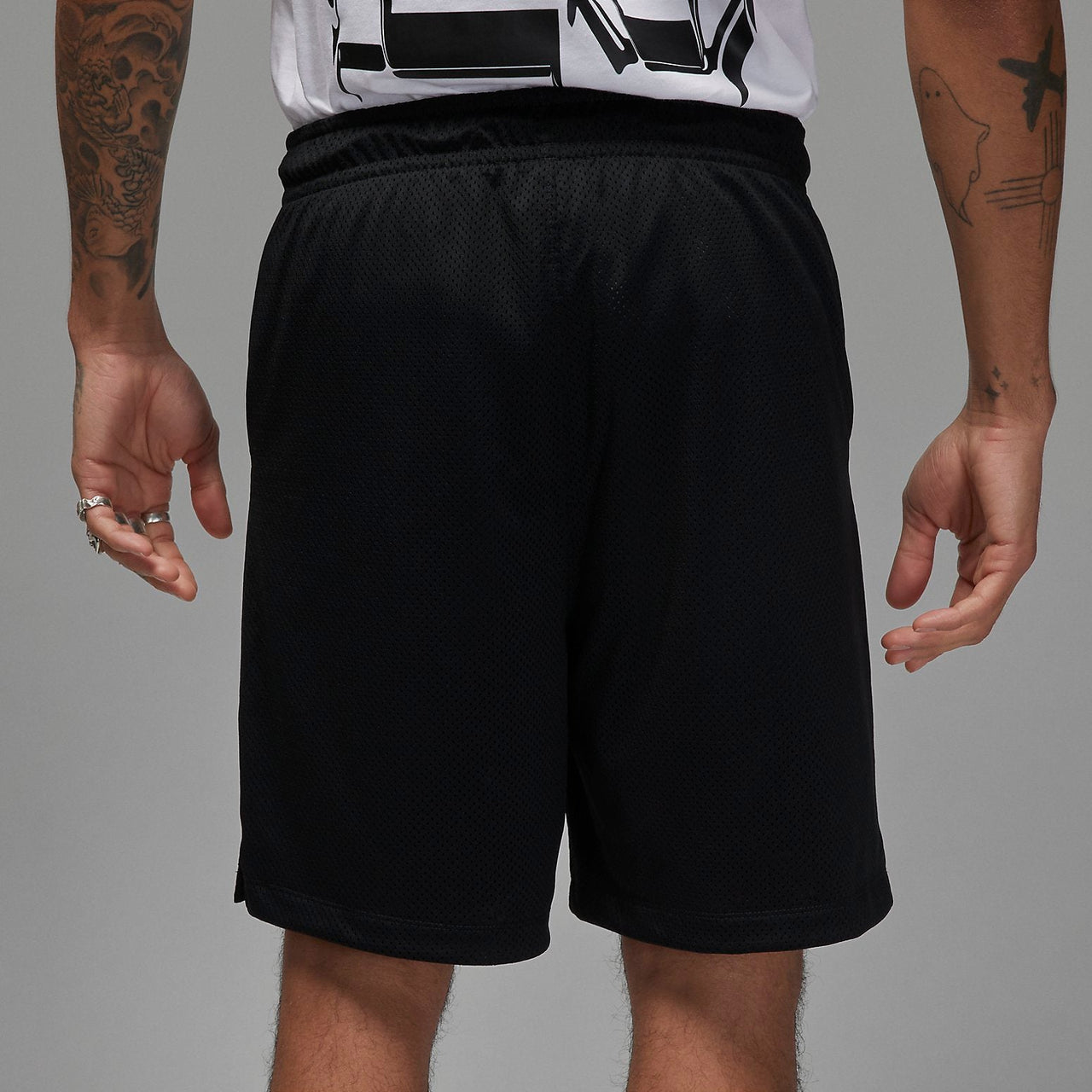 Air Jordan Essentials Graphic Mesh Shorts 'Black' DX9671-010