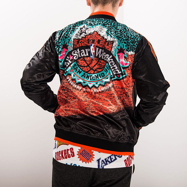 Mitchell & Ness x NBA All-star East 1996 Satin Jacket 'Black' STJKNG18272-ASEBLCK196
