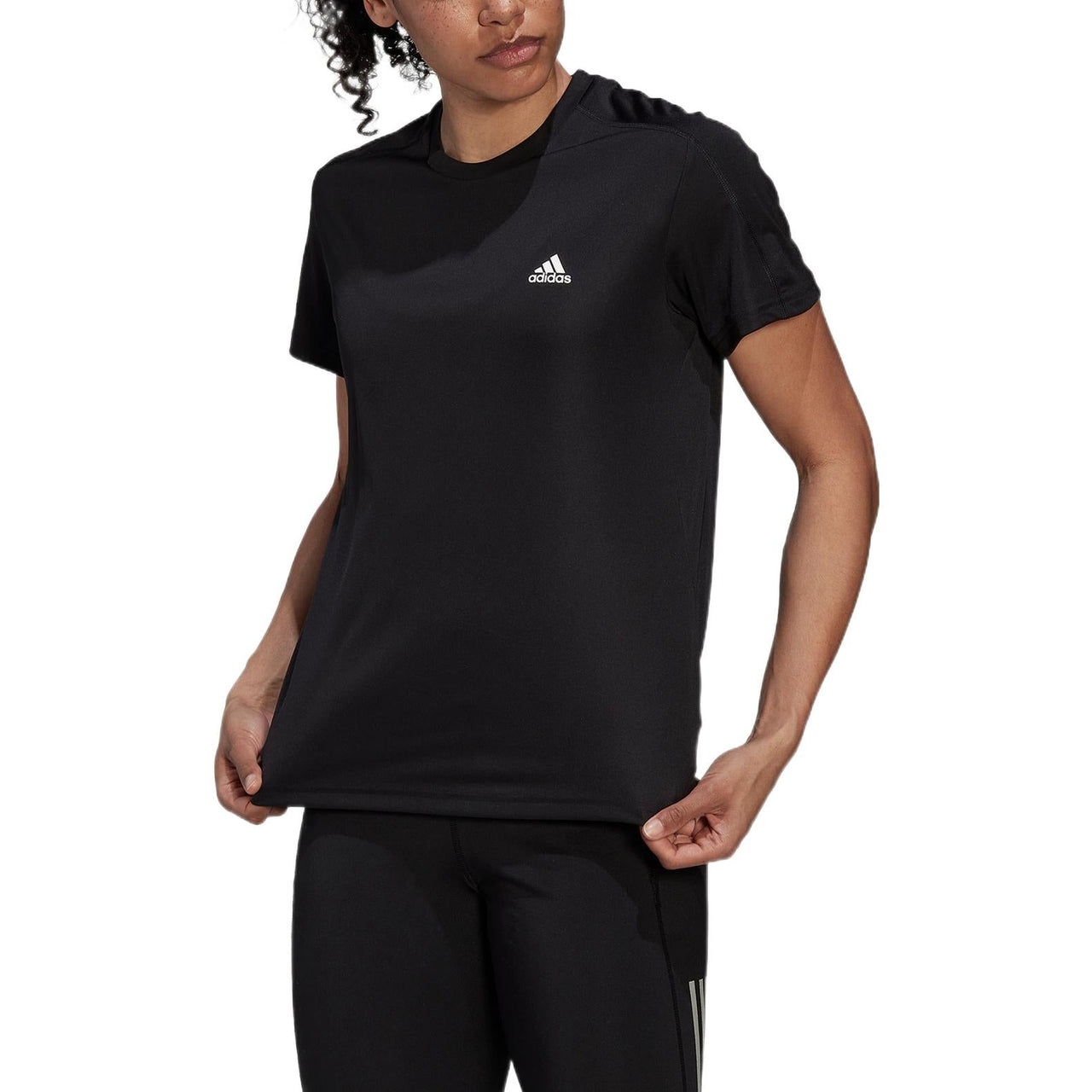 (WMNS) adidas Run It Running T-Shirt Asia Sizing 'Black' HL1455