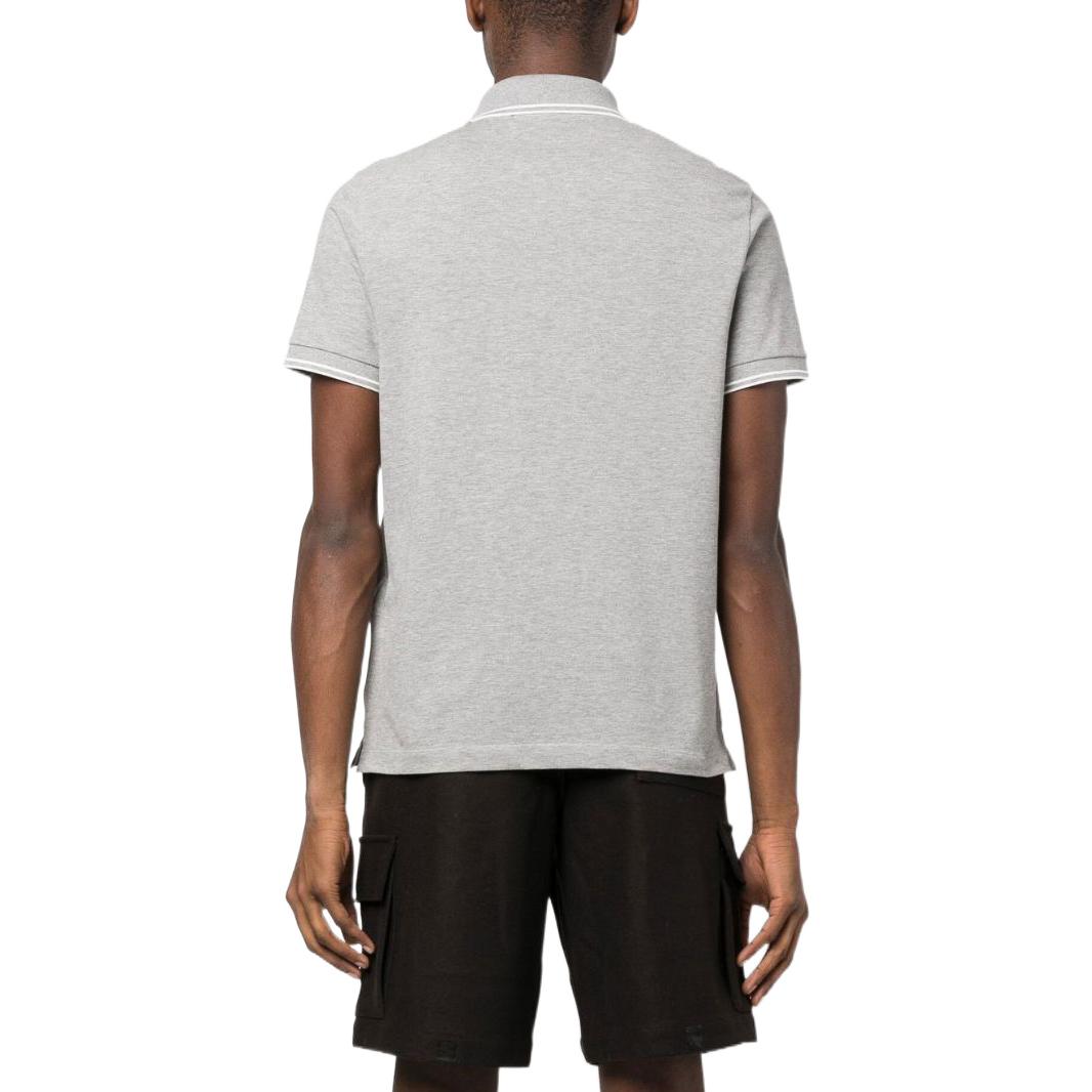 STONE ISLAND Patch Polo Shirt 'Grey Marl' 10152SC18-A0M64