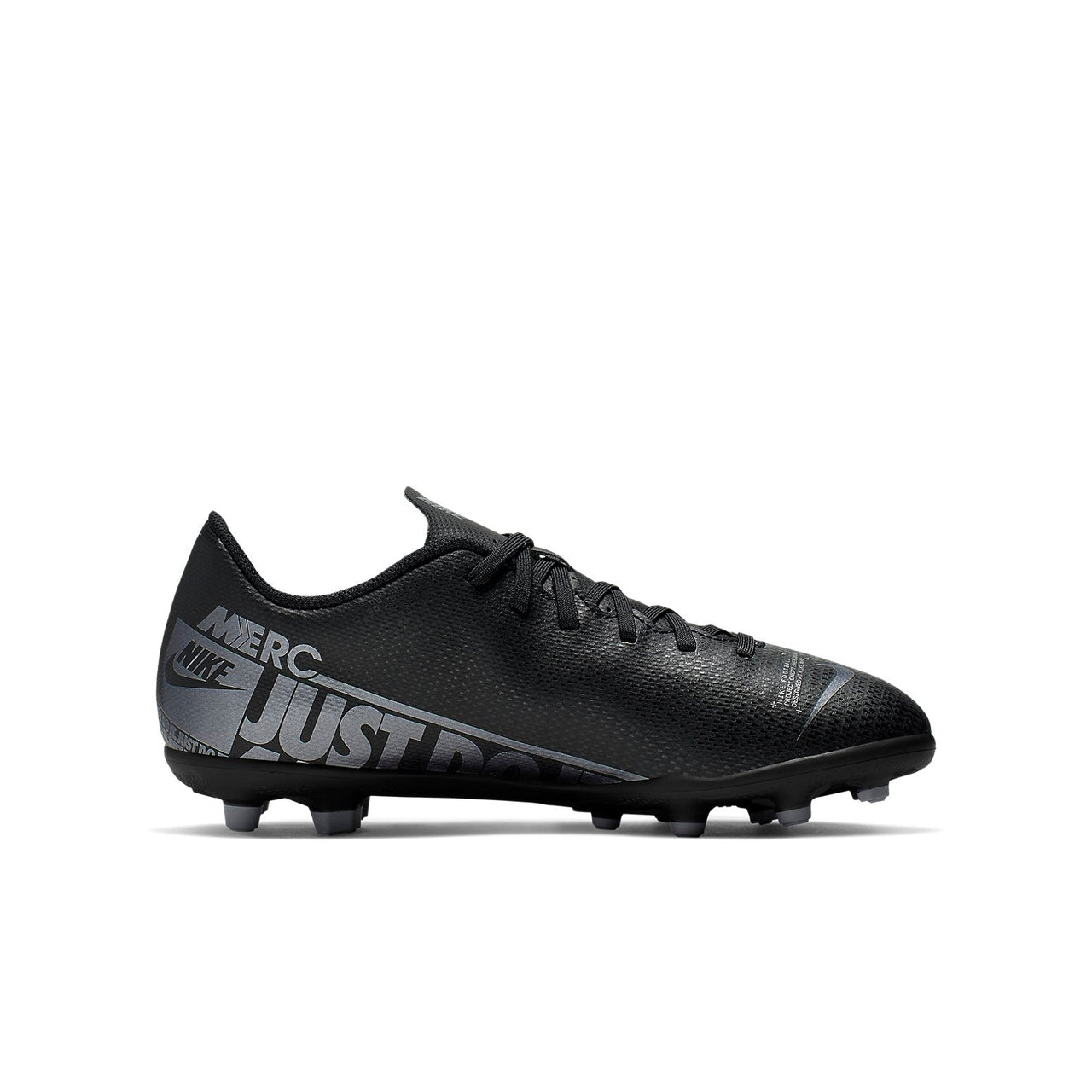 (GS) Nike JR Mercurial Vapor 13 Club MG 'Black Silver' AT8161-001