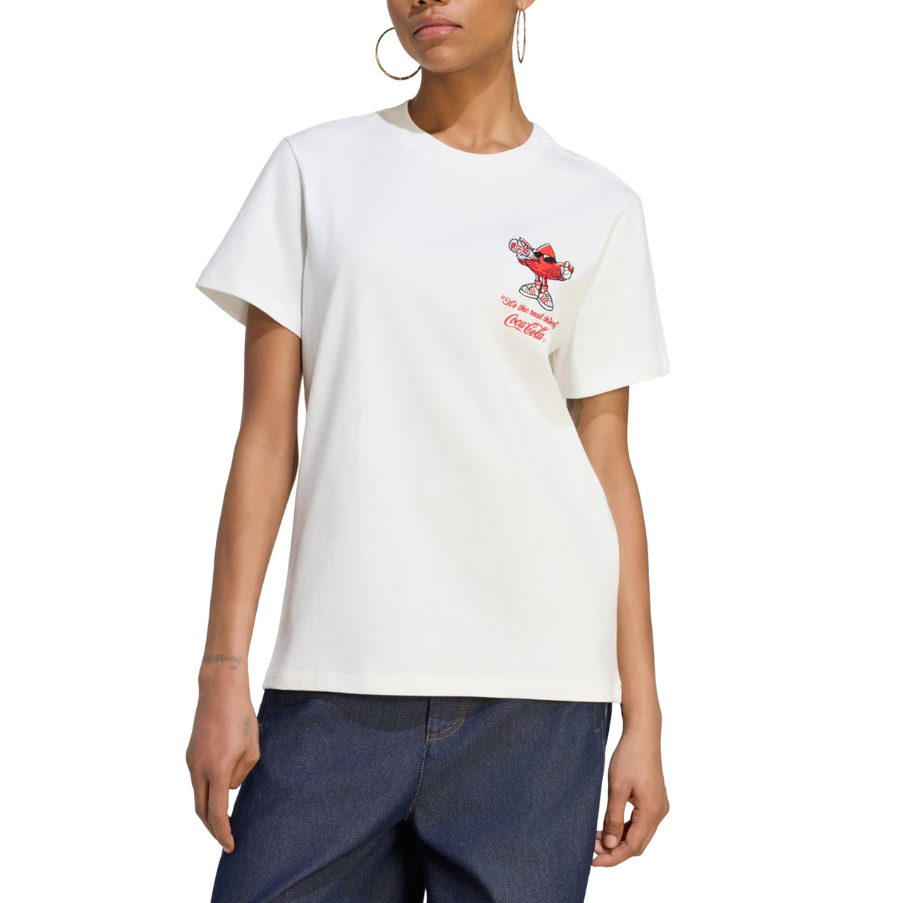 (WMNS) adidas x Coca-Cola Gfx Trefi T-Shirt Asia Sizing 'White' KY7572