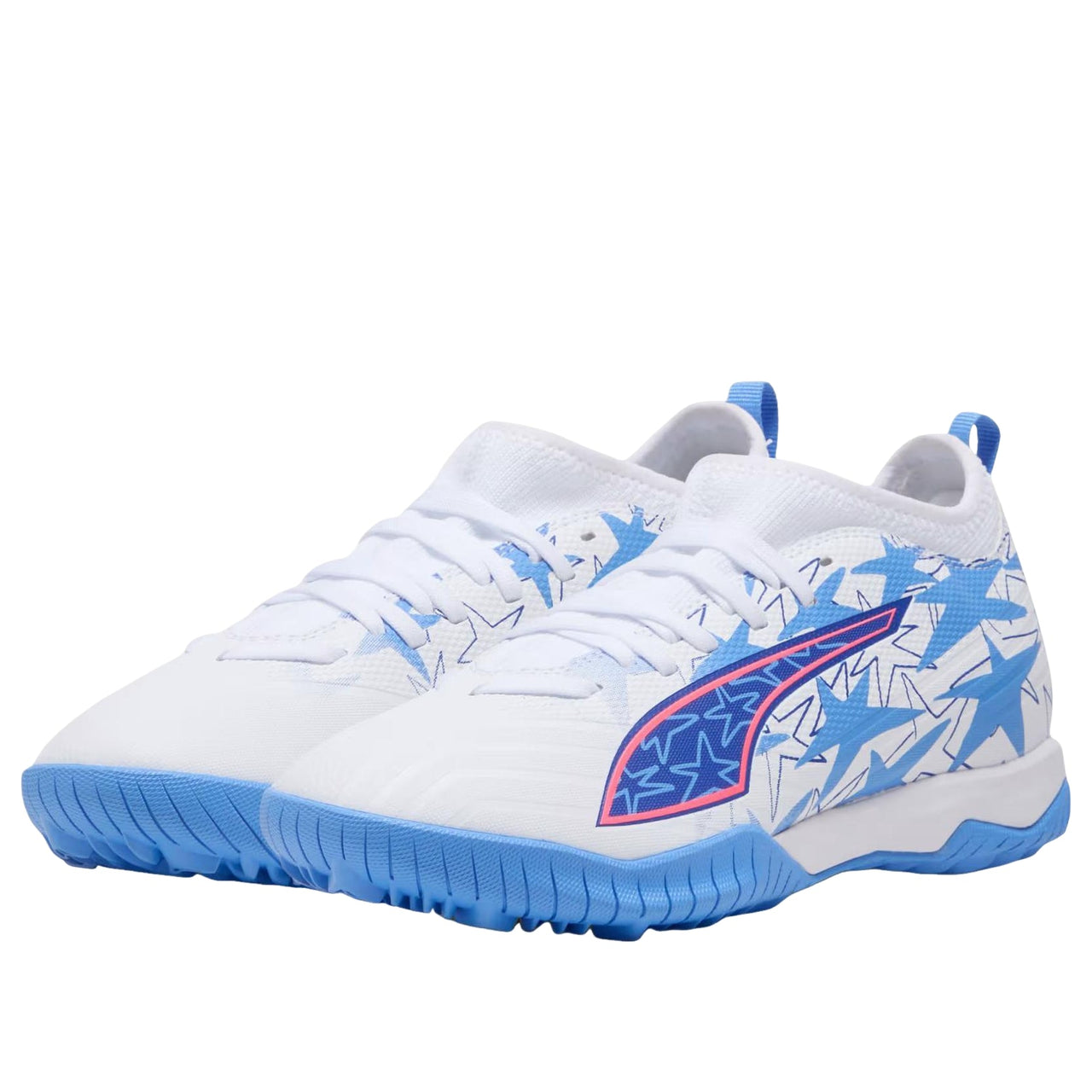 (GS) PUMA x Kidsuper x Christian Pulisic Ultra 6 Match Turf 'PUMA White Pink Lilac Dusky Blue' 109461-01