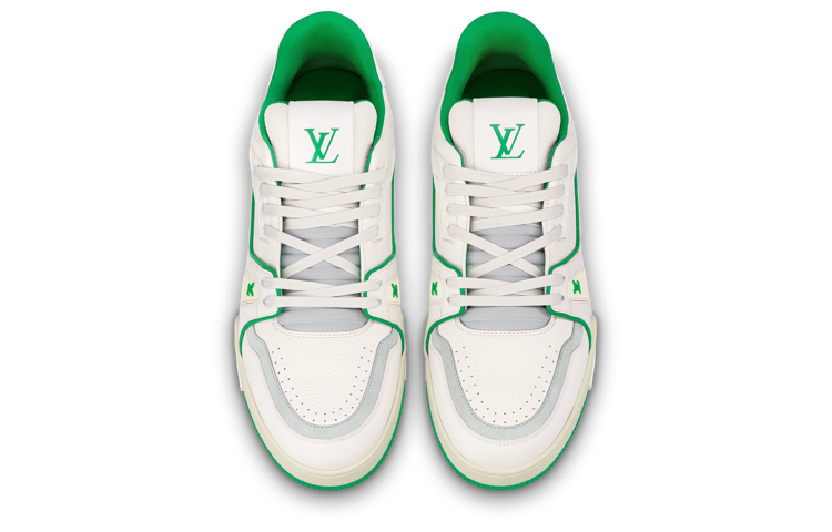 LOUIS VUITTON LV Trainers 'White Green' 1ABNIS