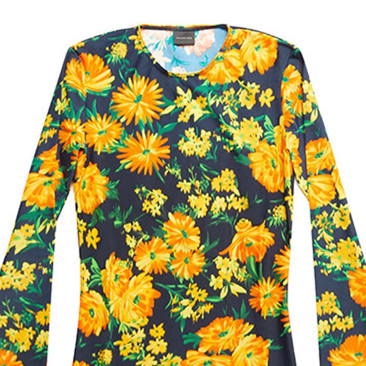 (WMNS) Balenciaga Floral Print Cotton T-Shirt 'Floral' 7194953C9B77168