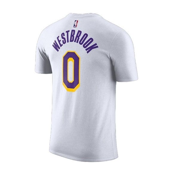 Nike Nba Los Angeles Lakers Association Edition T-shirt 'Russell Westbrook 0' BQ1540-101