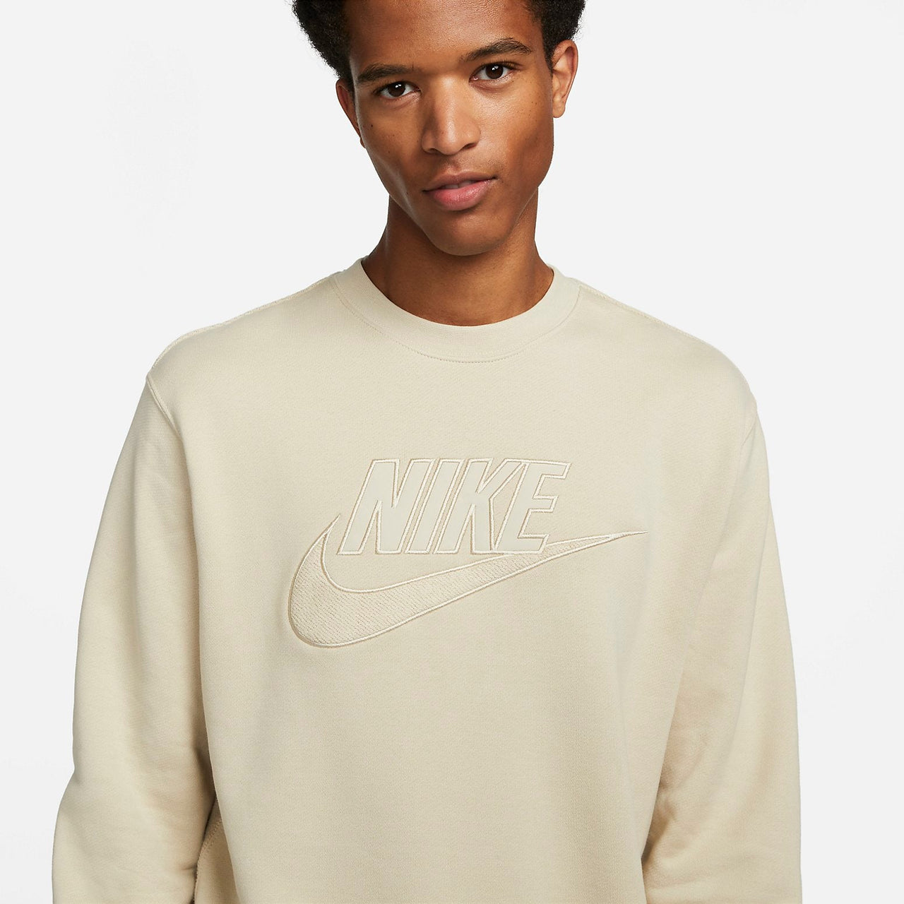 Nike Club Fleece French Terry Crew 'Beige' DQ4583-206