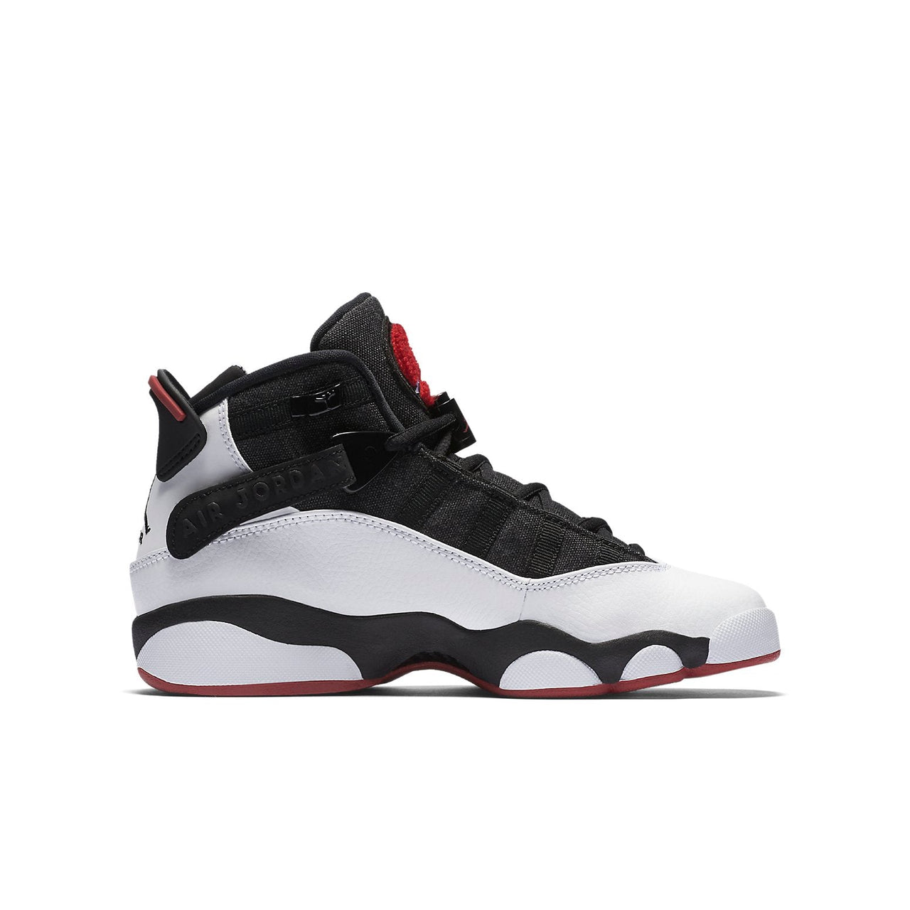 (GS) Air Jordan 6 Rings 'Black White Gym Red' 323419-012