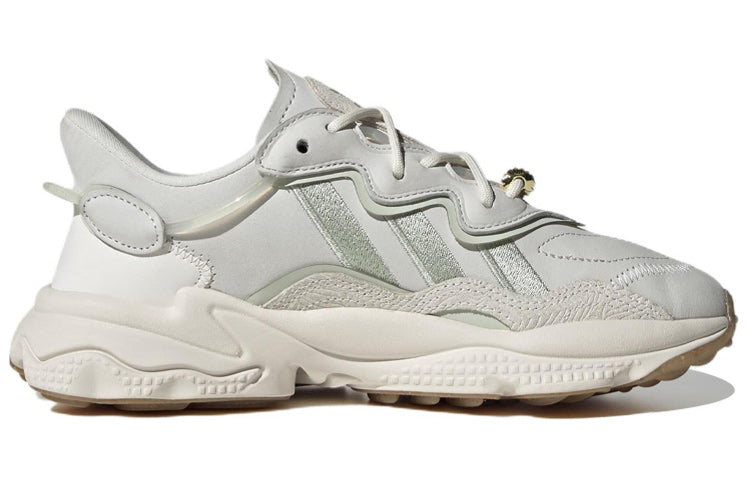 (WMNS) adidas originals Ozweego 'White Linen Green Gum' HQ6958