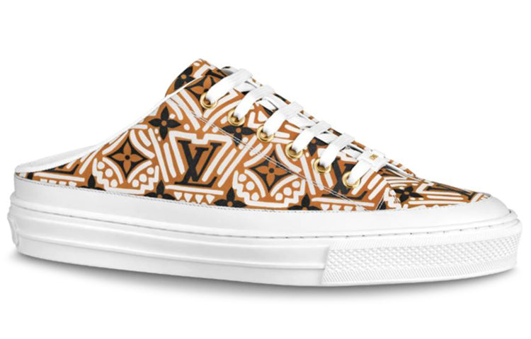 (WMNS) LOUIS VUITTON LV Crafty Stellar Mules 'Brown Black White' 1A85N8